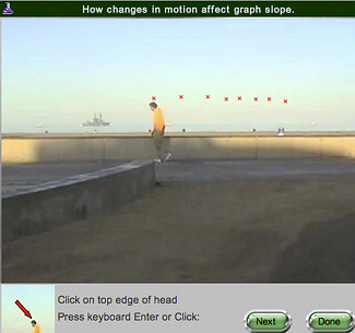 screen shot of Changing Graphs real online lab